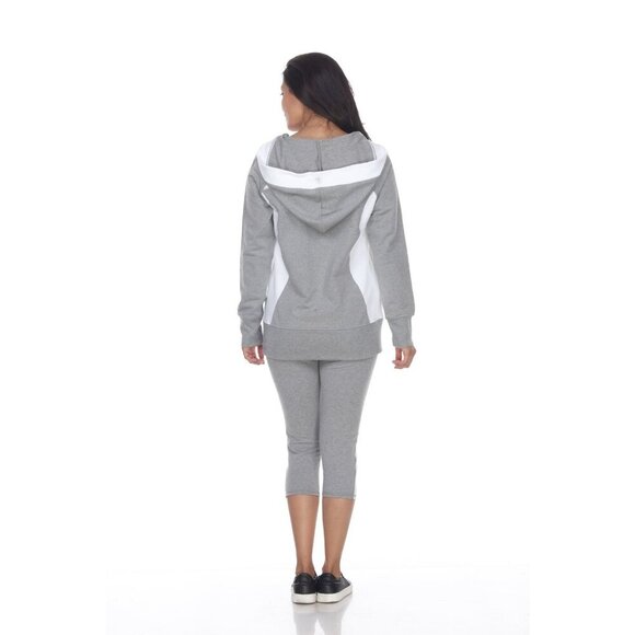 NEW Neon Buddha - "Delightful" Ful Zip Hoodie Jacket in Grey + White, Large - Picture 8 of 9